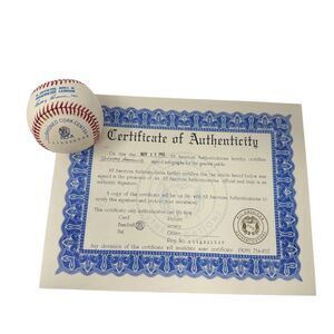 Jeffrey Hammonds Autographed Baseball COA